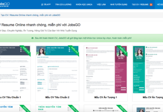 Hướng dẫn viết CV từ A-Z với công cụ CV GO